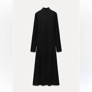 ZARA Black Long Sleeve Minimal Layering Dress | Size Small | New With Tags 🖤
